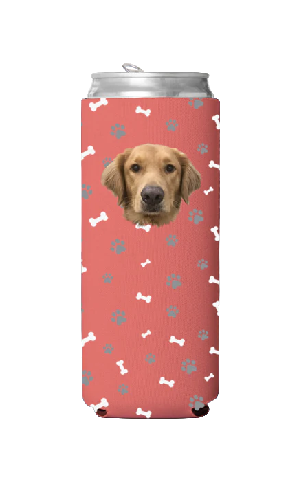 Custom Dog Pattern Can Cooler - Image 6