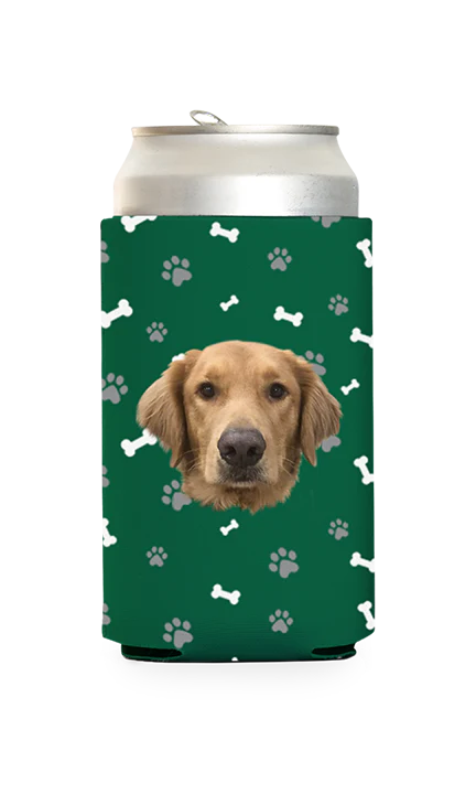 Custom Dog Pattern Can Cooler - Image 7