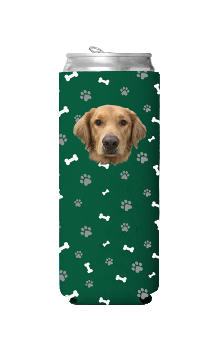 Custom Dog Pattern Can Cooler - Image 8
