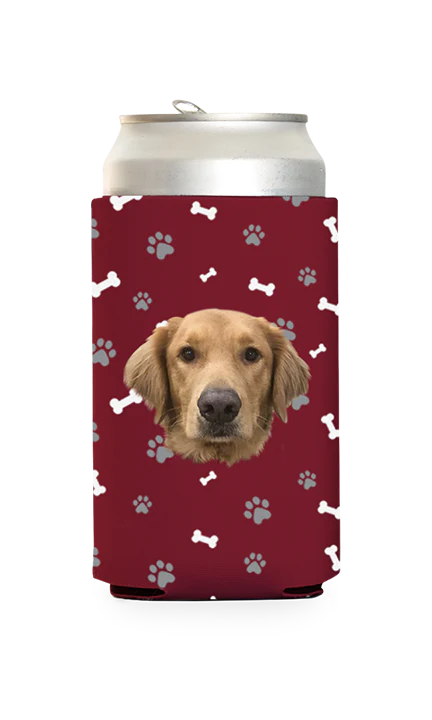 Custom Dog Pattern Can Cooler - Image 9