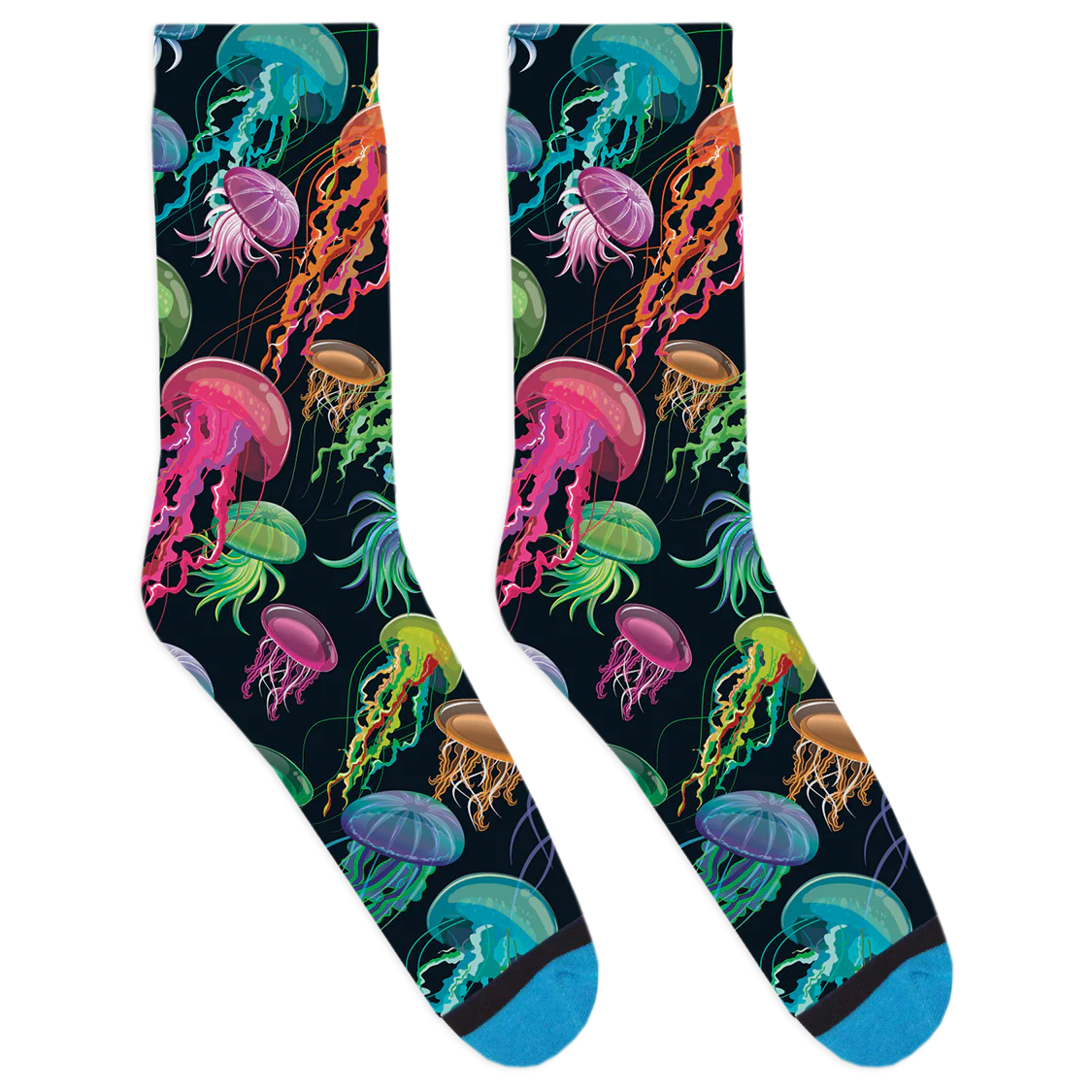 Electric Jellyfish Socks