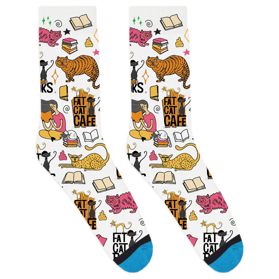 Fat Cat Cafe Socks