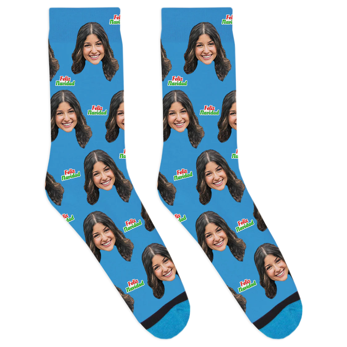Custom Feliz Navidad Socks - Image 2