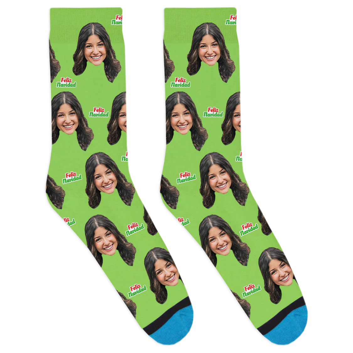 Custom Feliz Navidad Socks - Image 3