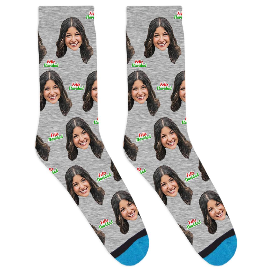 Custom Feliz Navidad Socks - Image 4