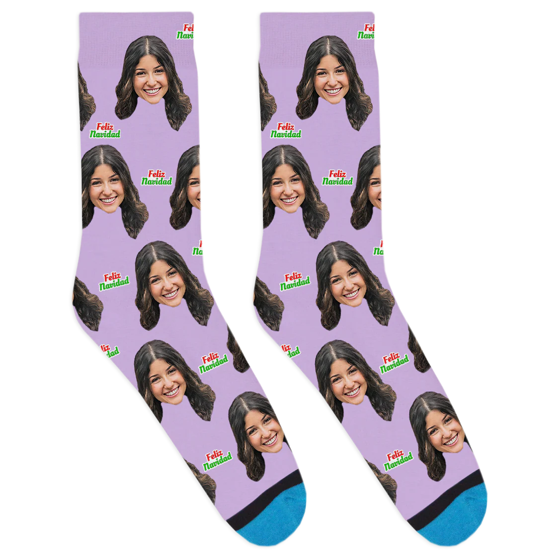 Custom Feliz Navidad Socks - Image 5