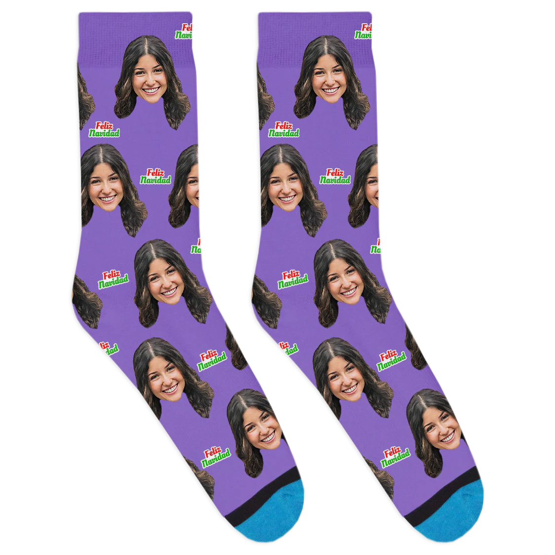 Custom Feliz Navidad Socks - Image 8