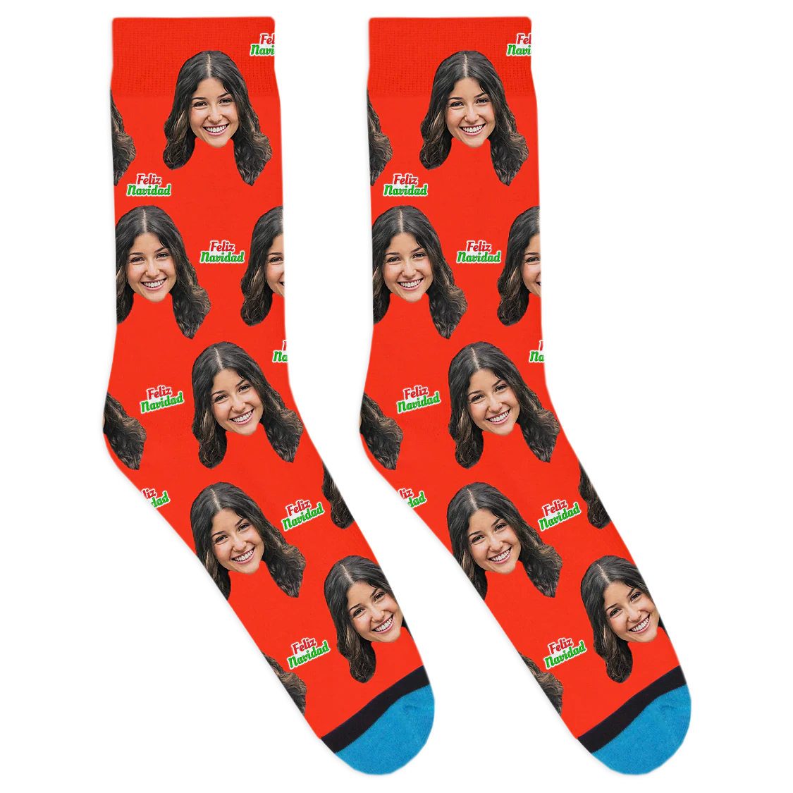 Custom Feliz Navidad Socks - Image 9