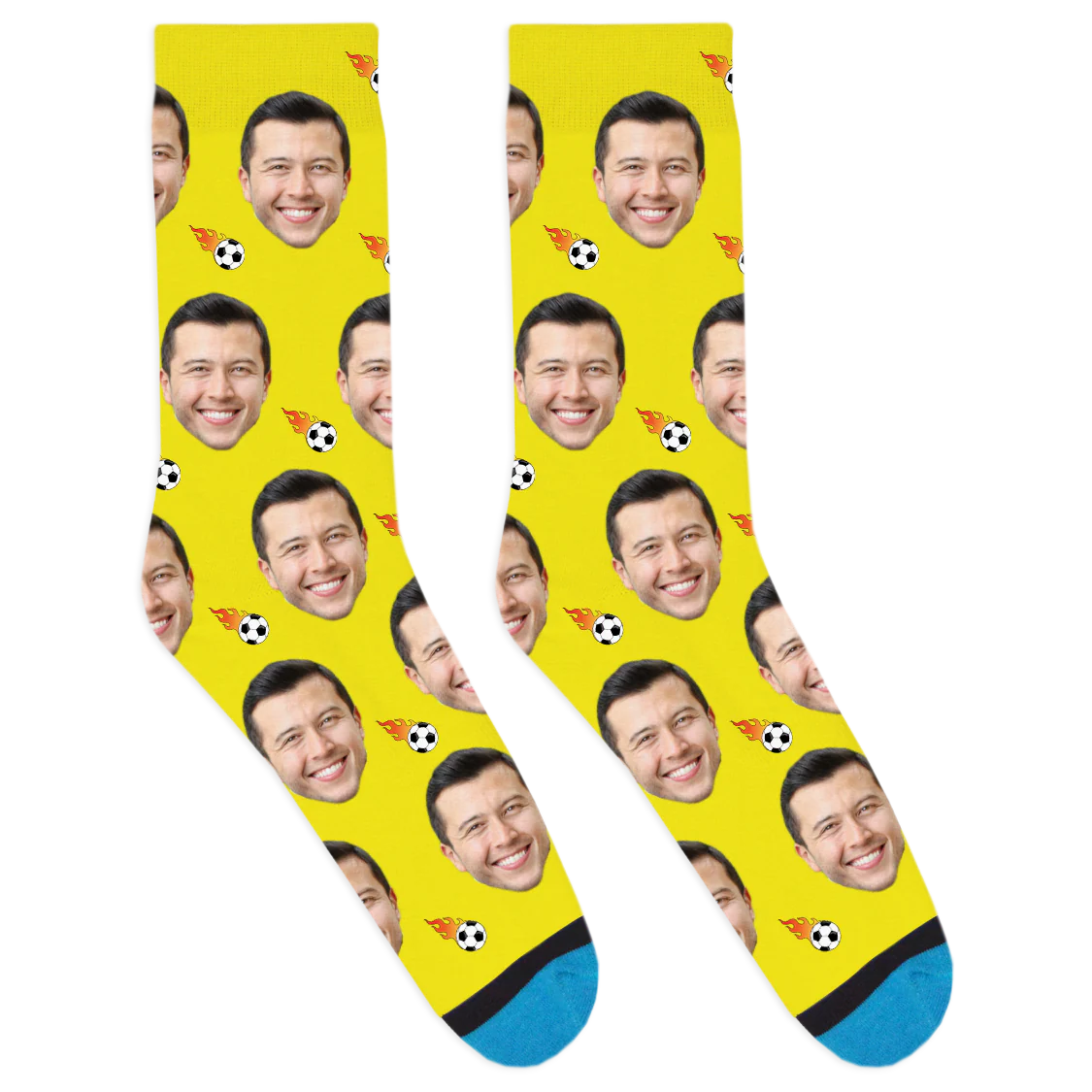 Custom Flaming Soccer Ball Socks - Image 10