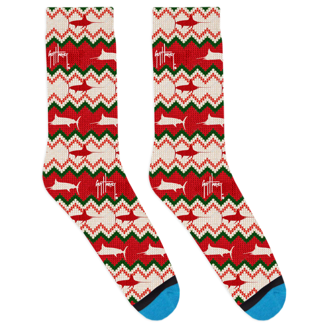 Guy Harvey Holiday Sweater Socks
