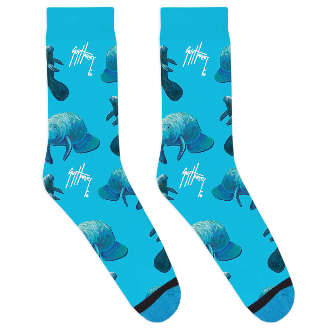 Guy Harvey Manatees Socks