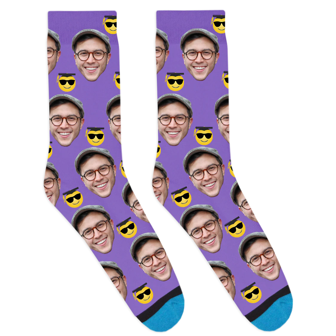 Custom Graduation Emoji Socks - Image 8