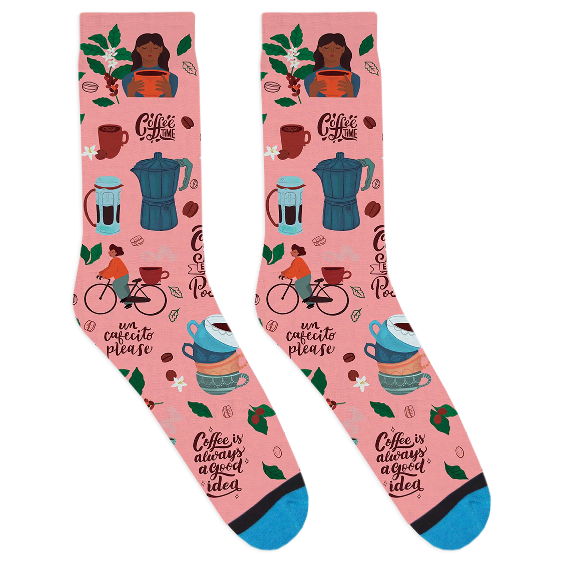 Handdrawn Coffee Socks - Image 2
