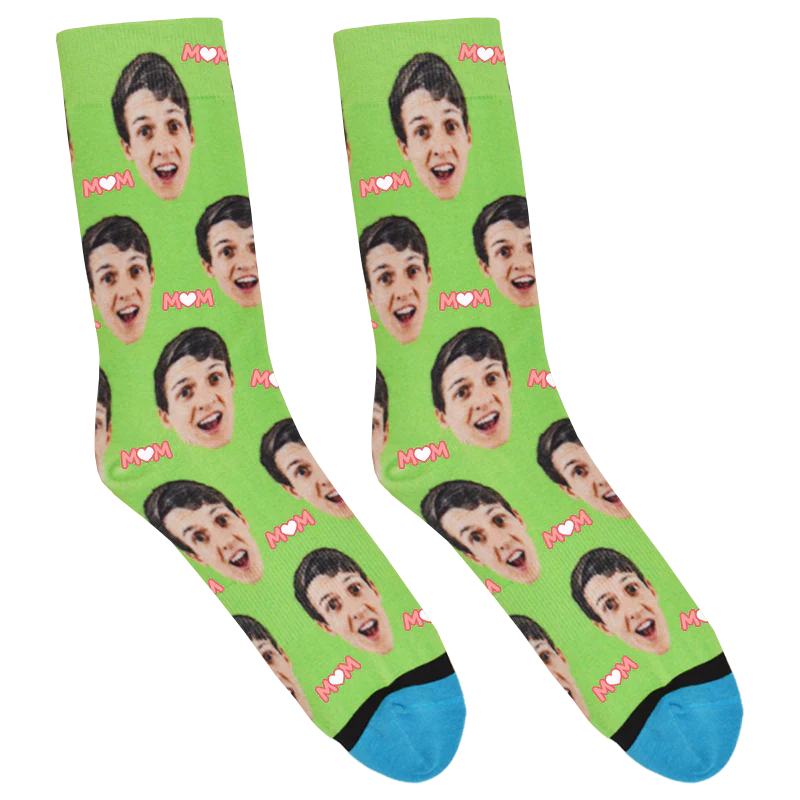 Custom Heart Mom Socks - Image 4