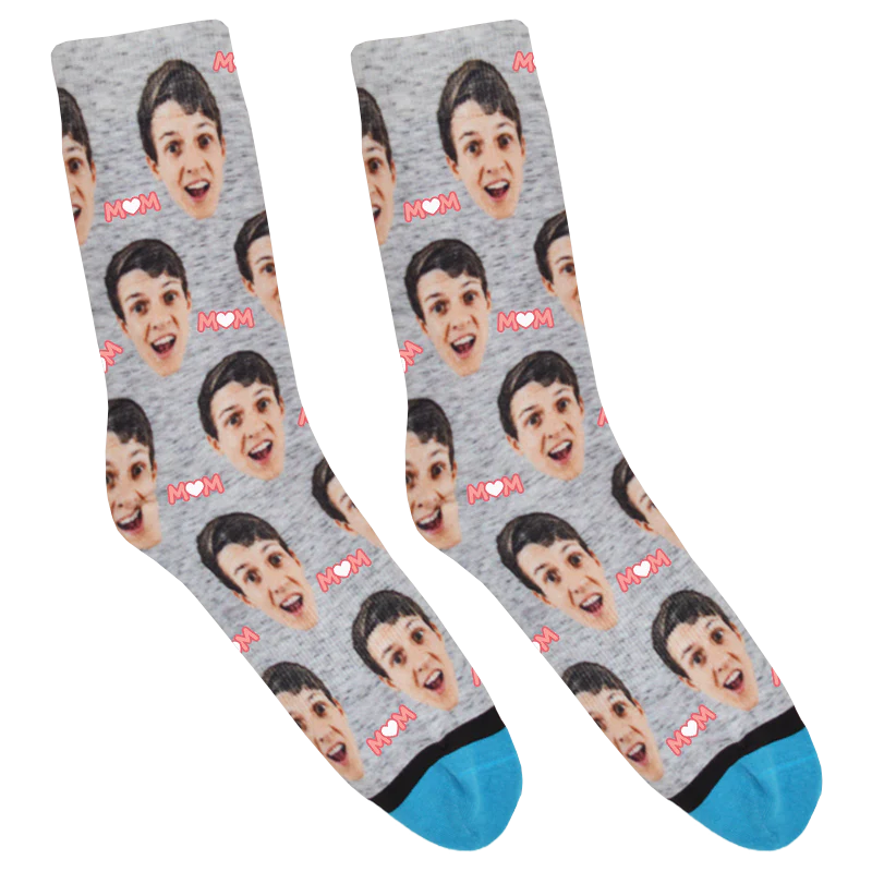 Custom Heart Mom Socks - Image 5