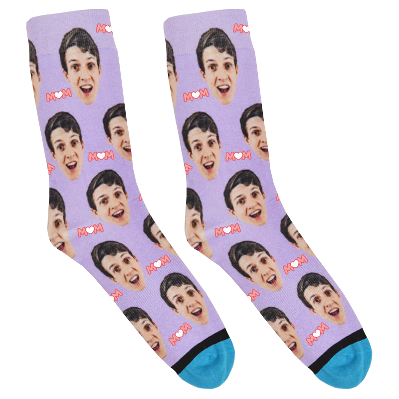Custom Heart Mom Socks - Image 6