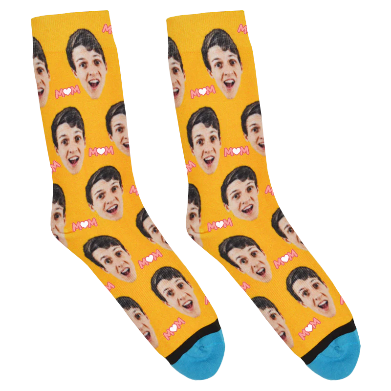 Custom Heart Mom Socks - Image 7