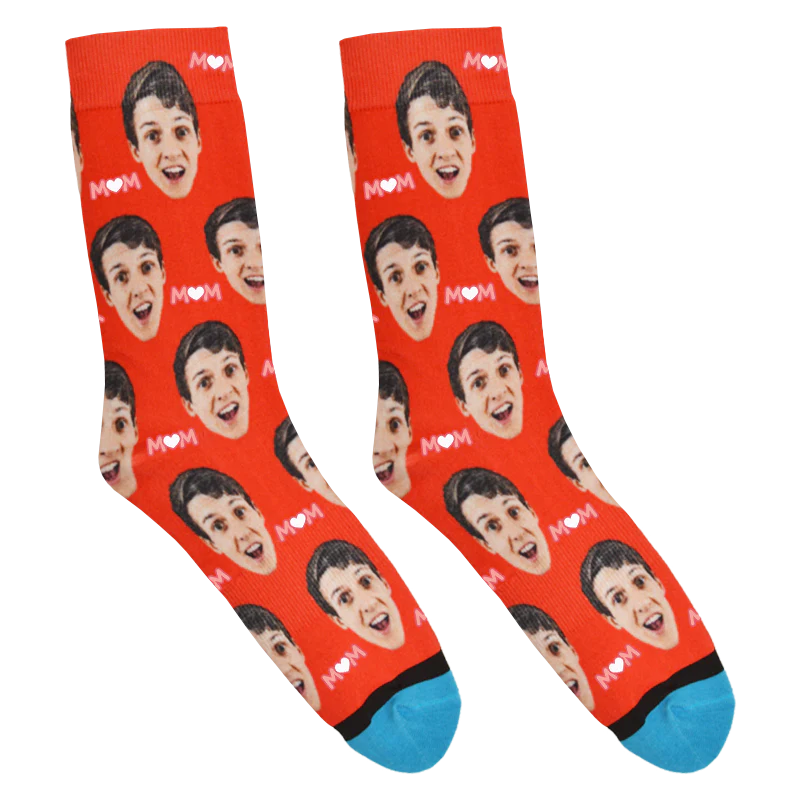 Custom Heart Mom Socks - Image 9