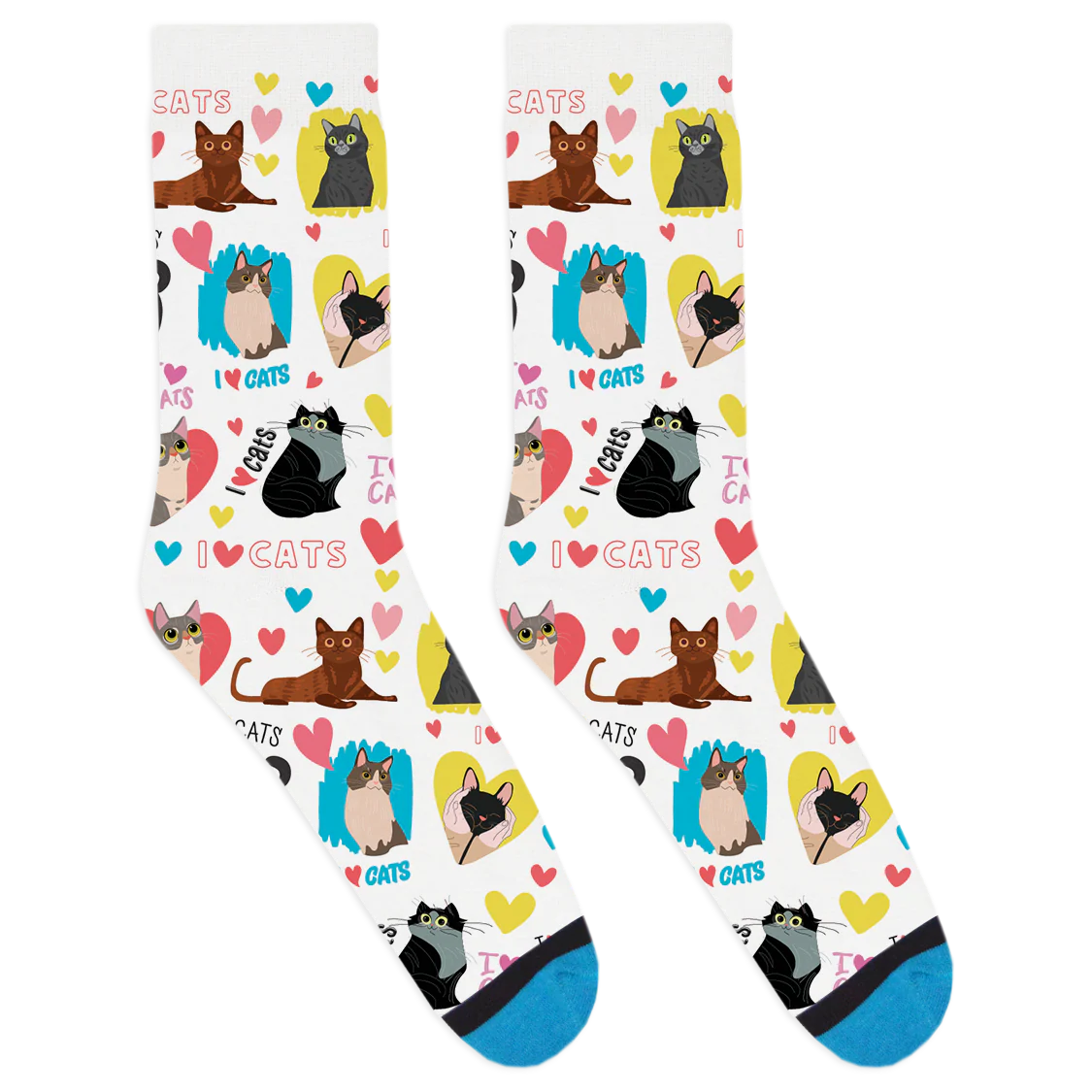 I Heart Cats Socks - Image 3