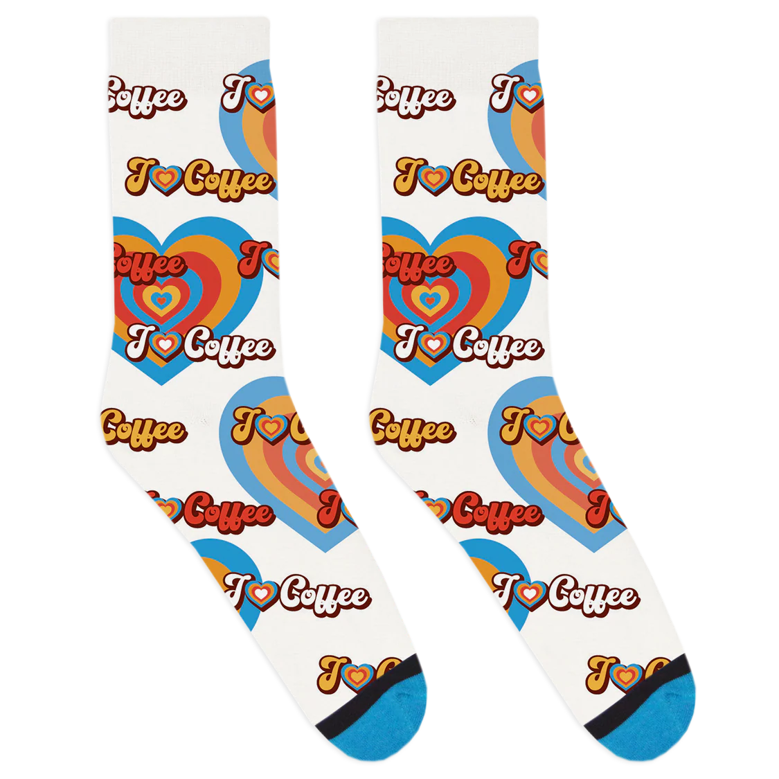 I Heart Coffee Socks - Image 2