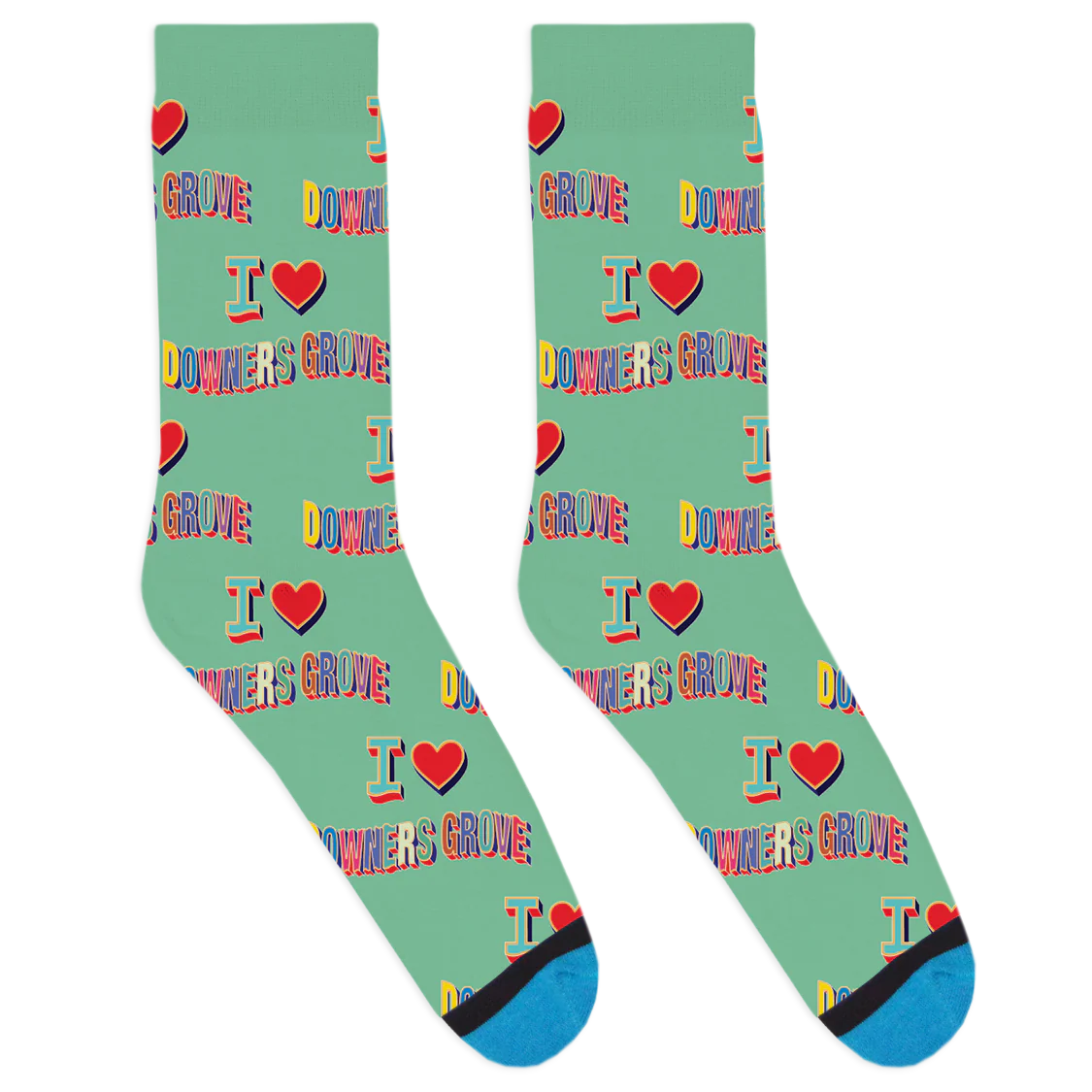I Heart Downer's Grove Socks