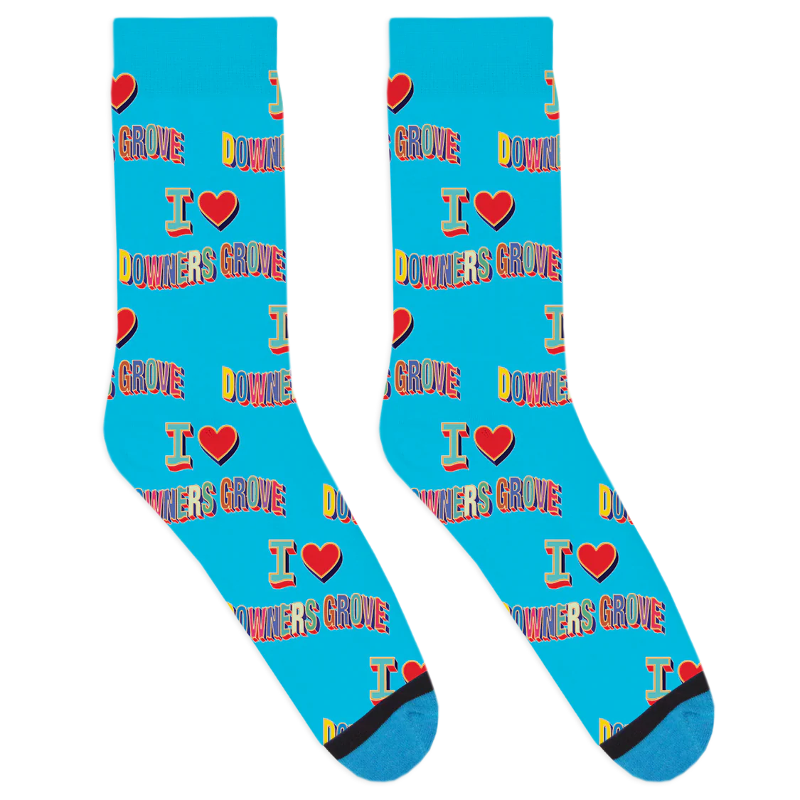 I Heart Downer's Grove Socks - Image 2