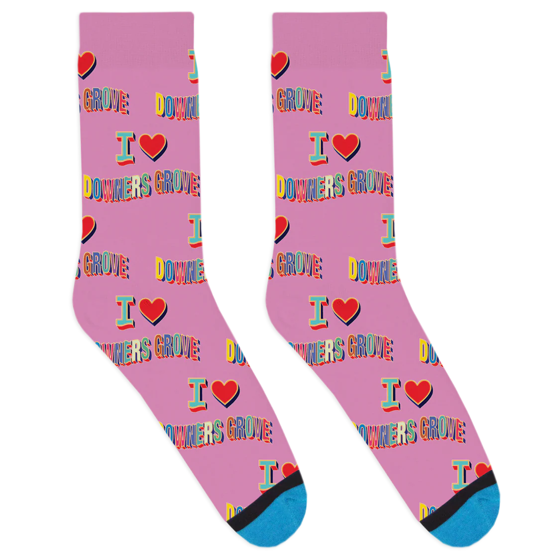 I Heart Downer's Grove Socks - Image 3
