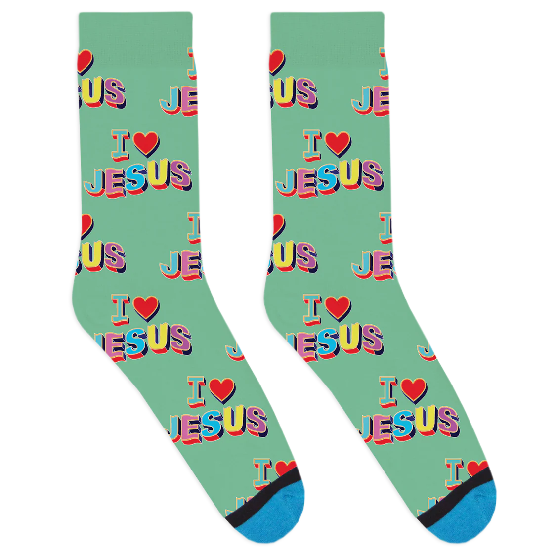 I Heart Jesus Socks