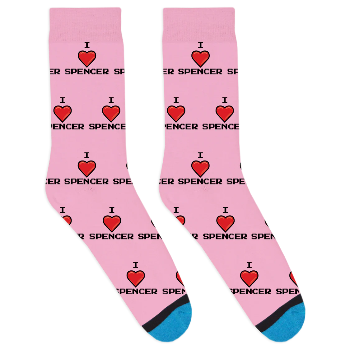 Custom I Heart Name Socks - Image 3