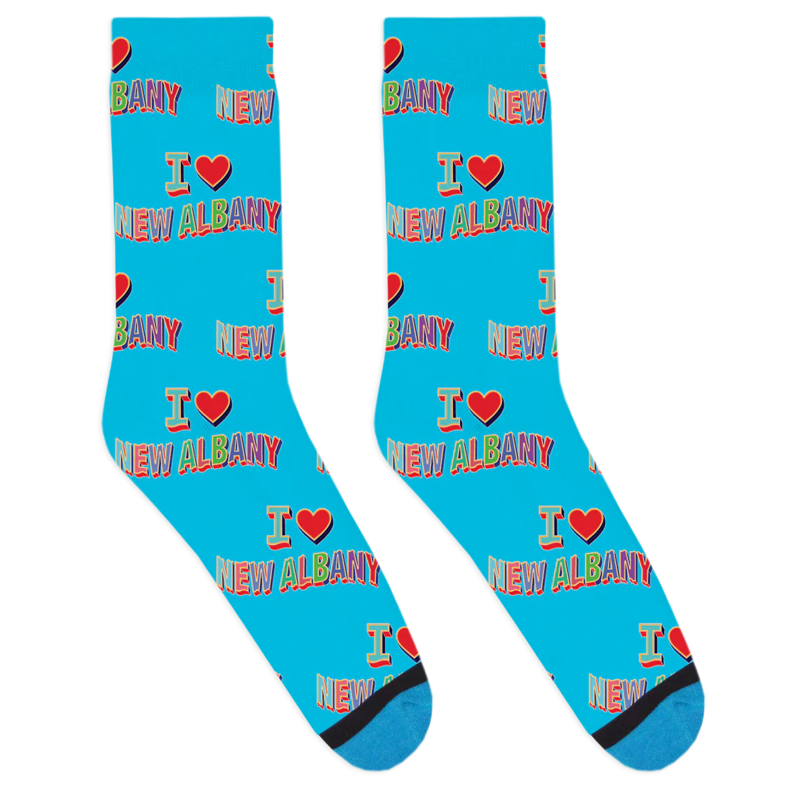 I Heart New Albany Socks