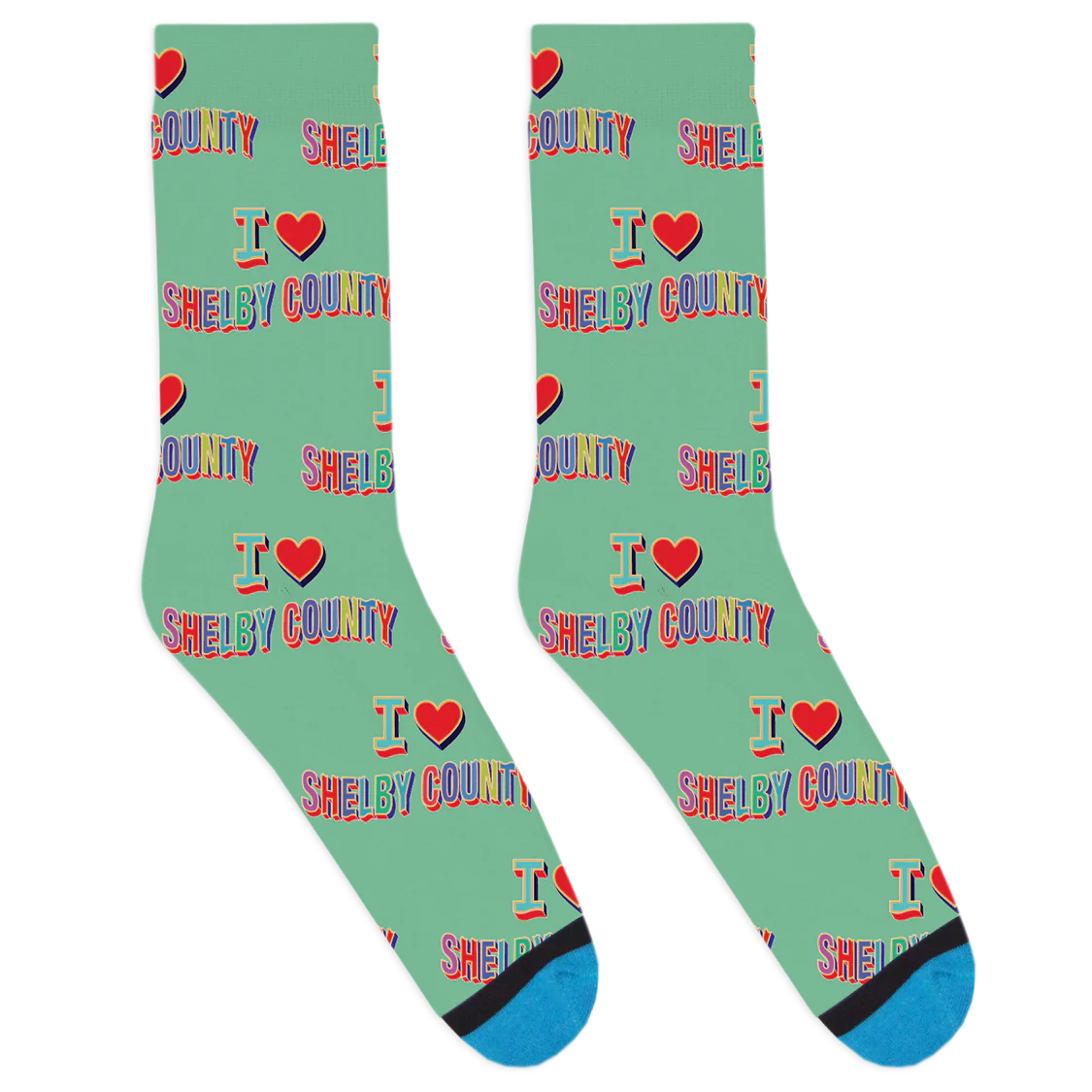I Heart Shelby County Socks - Image 3
