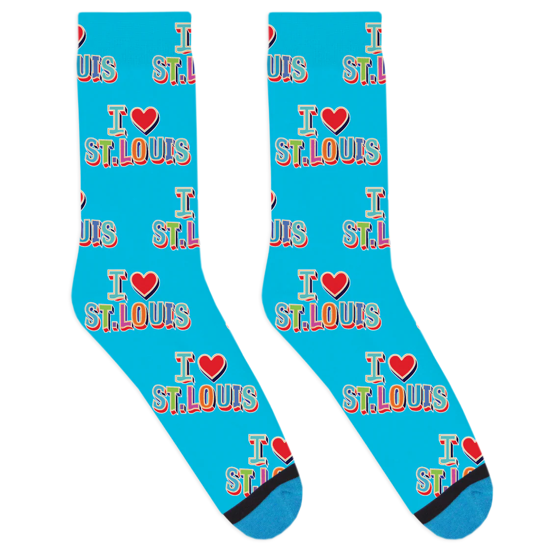 I Heart St Louis Socks - Image 2