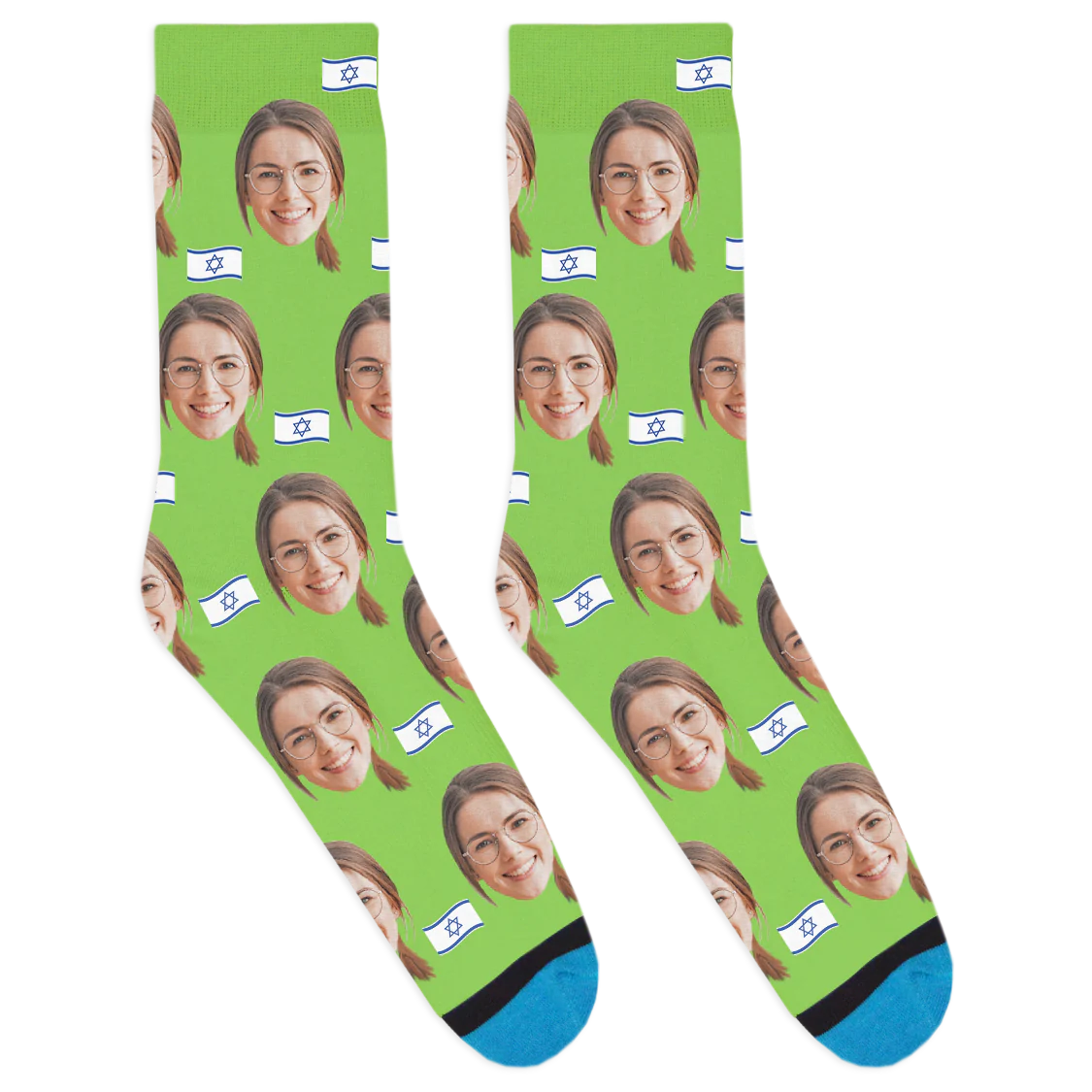 Custom Israel Flag Socks - Image 3
