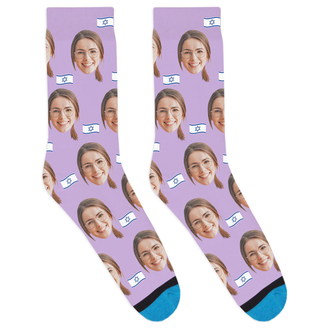 Custom Israel Flag Socks - Image 5