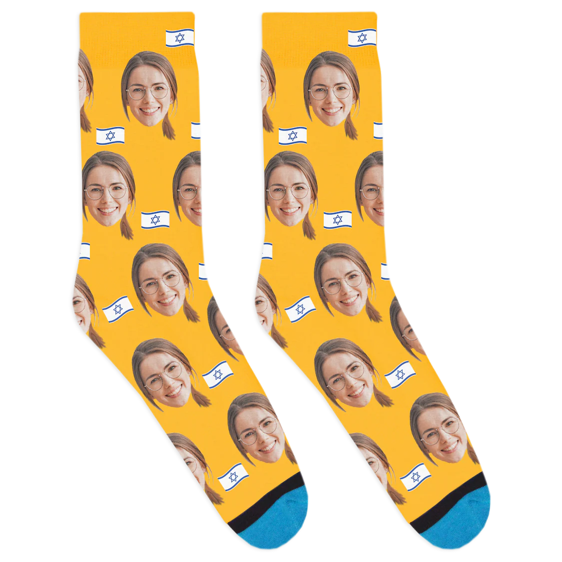 Custom Israel Flag Socks - Image 6