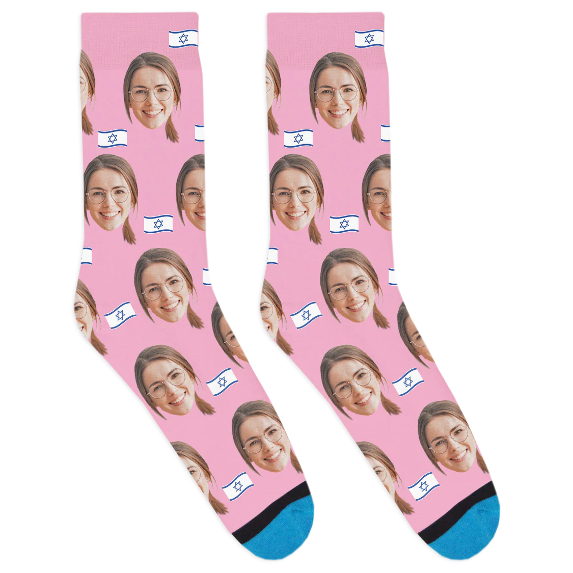 Custom Israel Flag Socks - Image 7