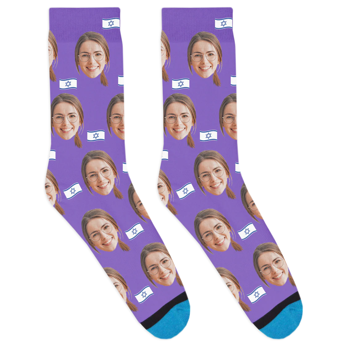 Custom Israel Flag Socks - Image 8
