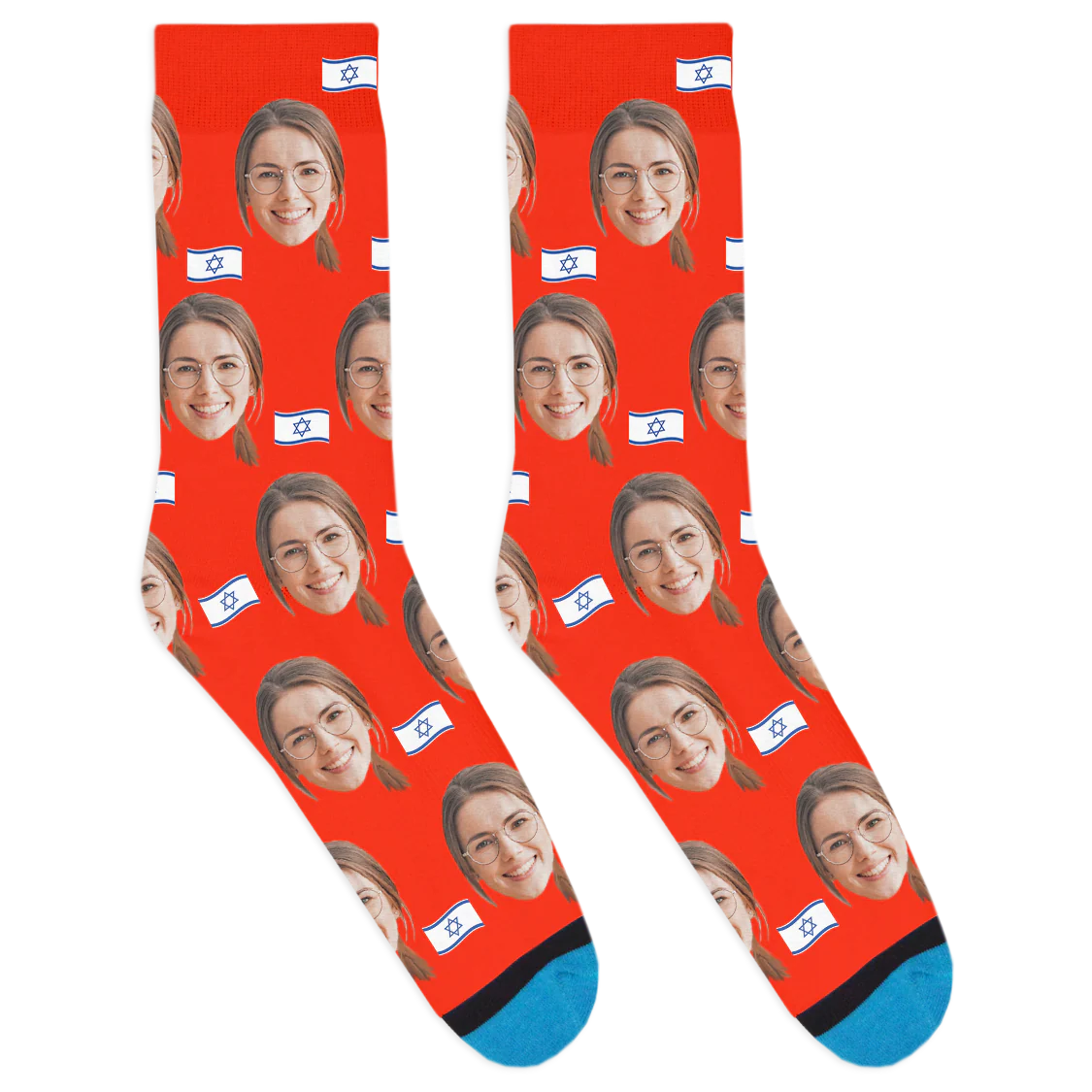 Custom Israel Flag Socks - Image 9