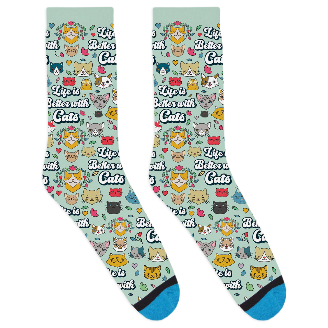 Life is Better with Cats Socks