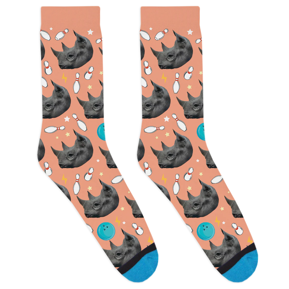 Lincoln Park AAZK - Bowling for Rhinos Socks - Image 2