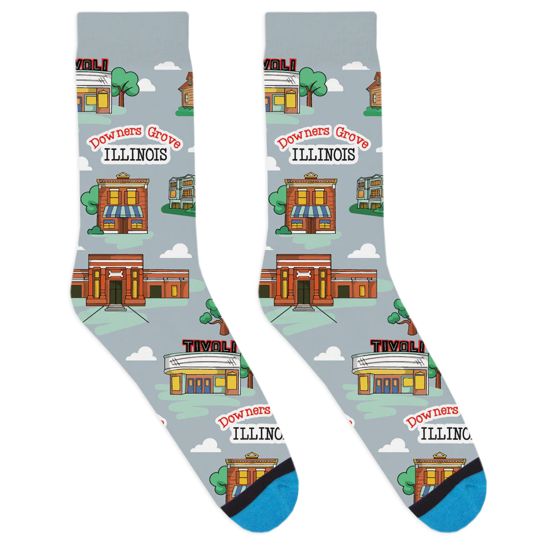 Local Landmarks - Downer's Grove Socks - Image 2