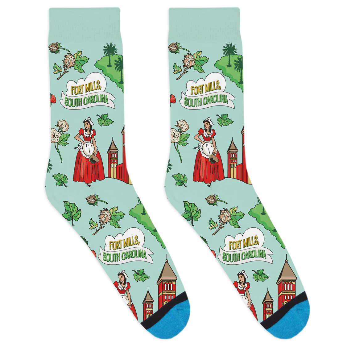 Local Landmarks - Fort Mills Socks