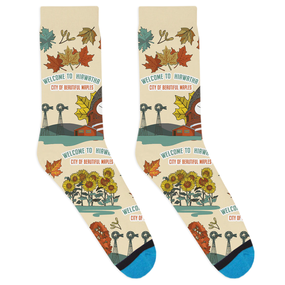 Local Landmarks - Hiawatha Socks