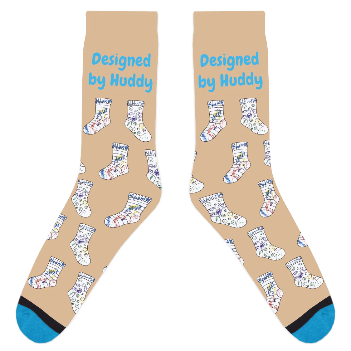 Mismatched Coloring Socks - Designed by Huddy - Image 10