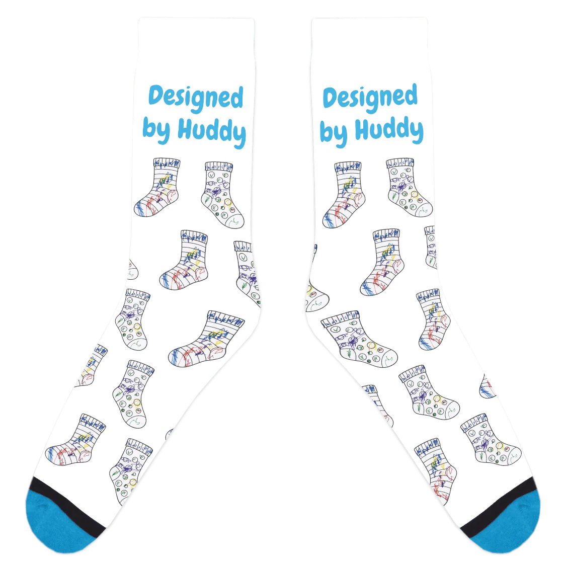 Mismatched Coloring Socks - Designed by Huddy - Image 11