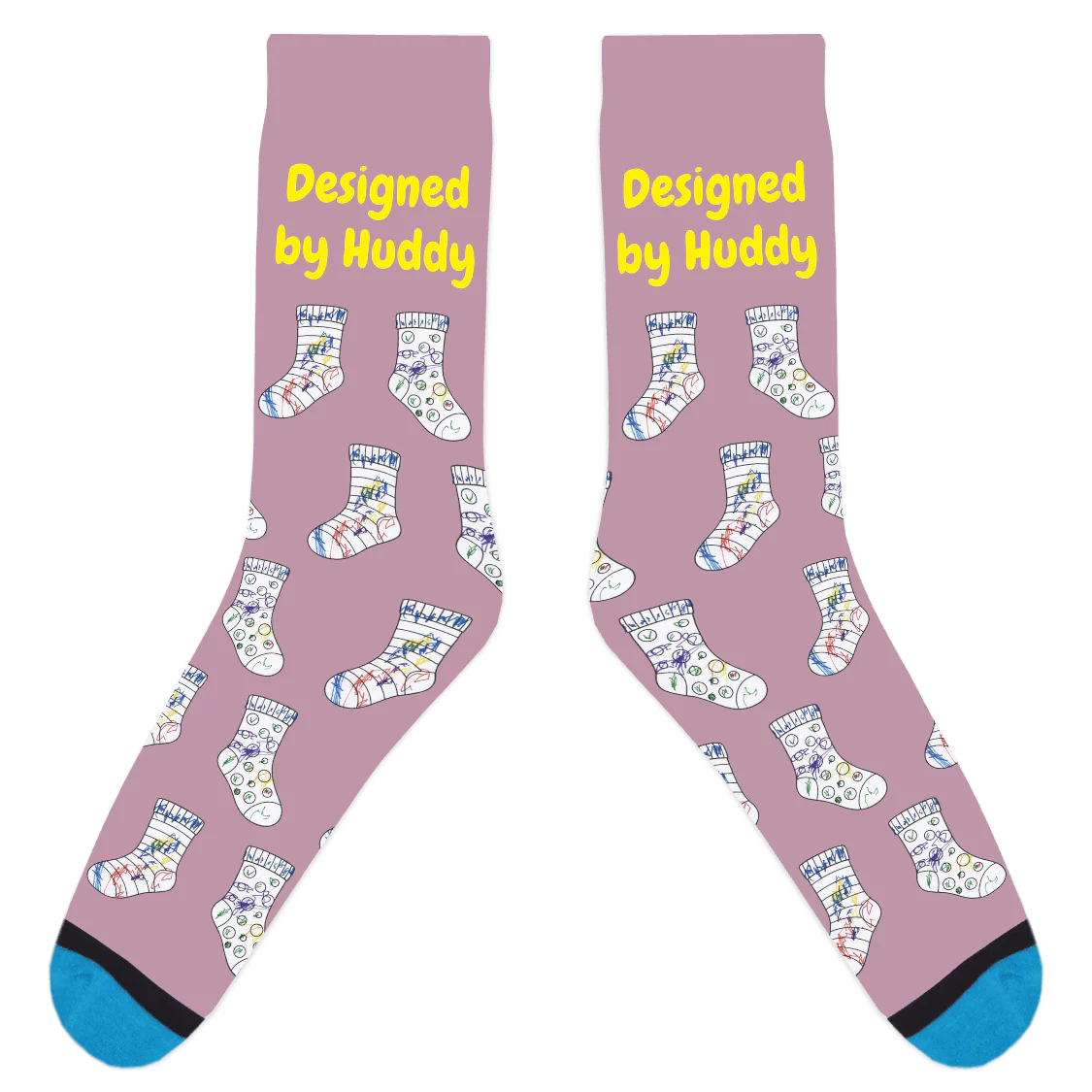 Mismatched Coloring Socks - Designed by Huddy - Image 13