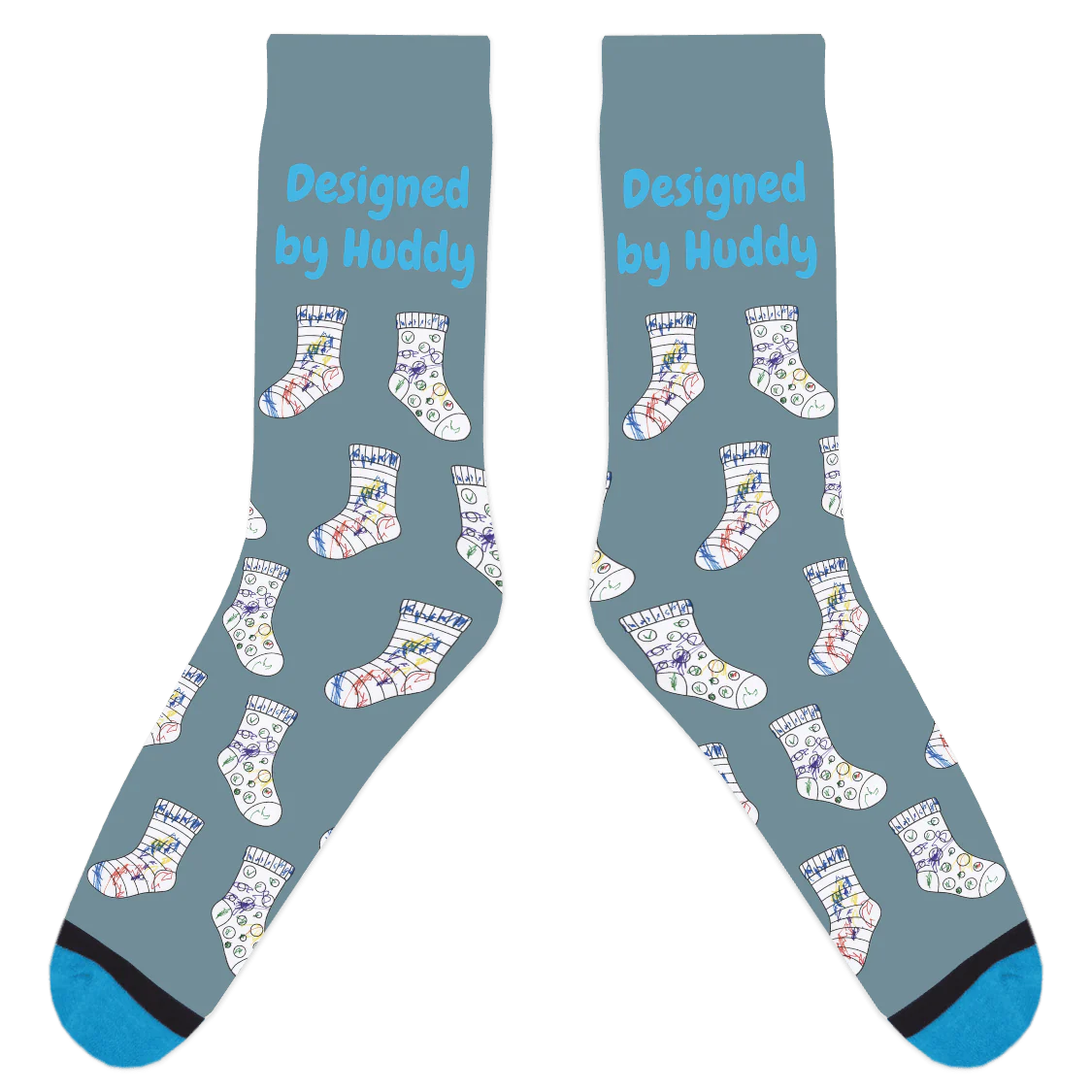 Mismatched Coloring Socks - Designed by Huddy - Image 14