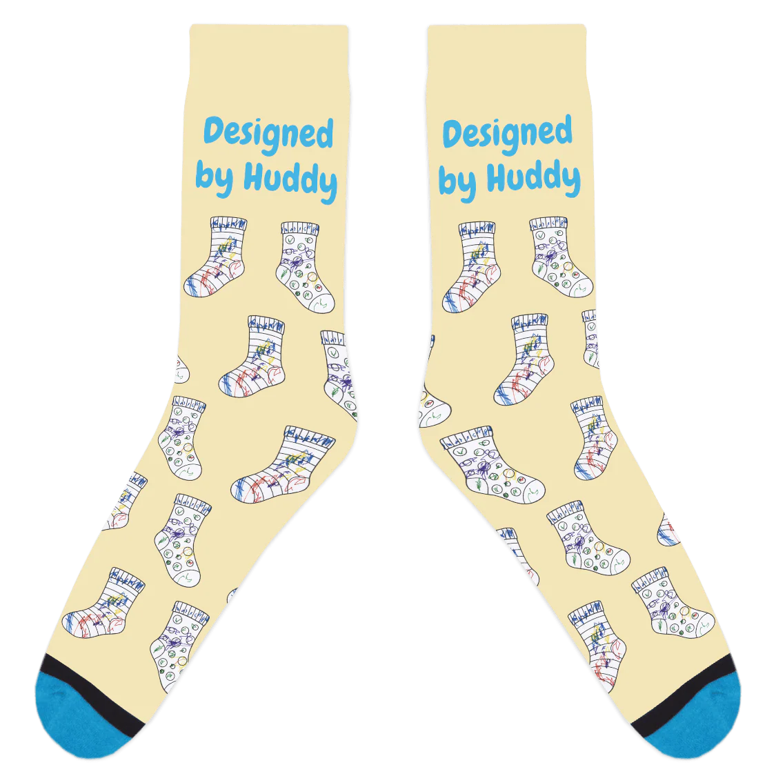Mismatched Coloring Socks - Designed by Huddy - Image 16