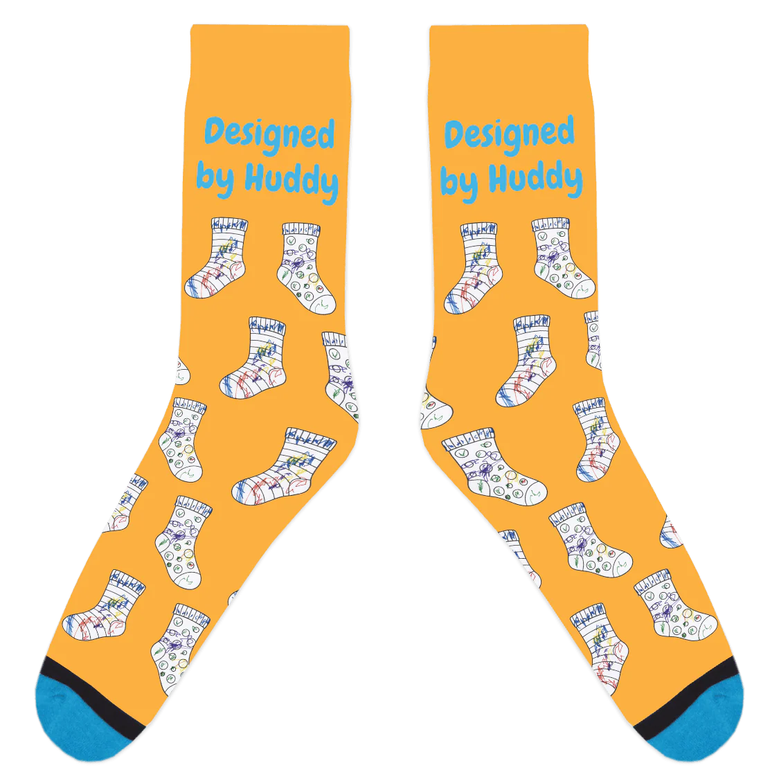 Mismatched Coloring Socks - Designed by Huddy - Image 4