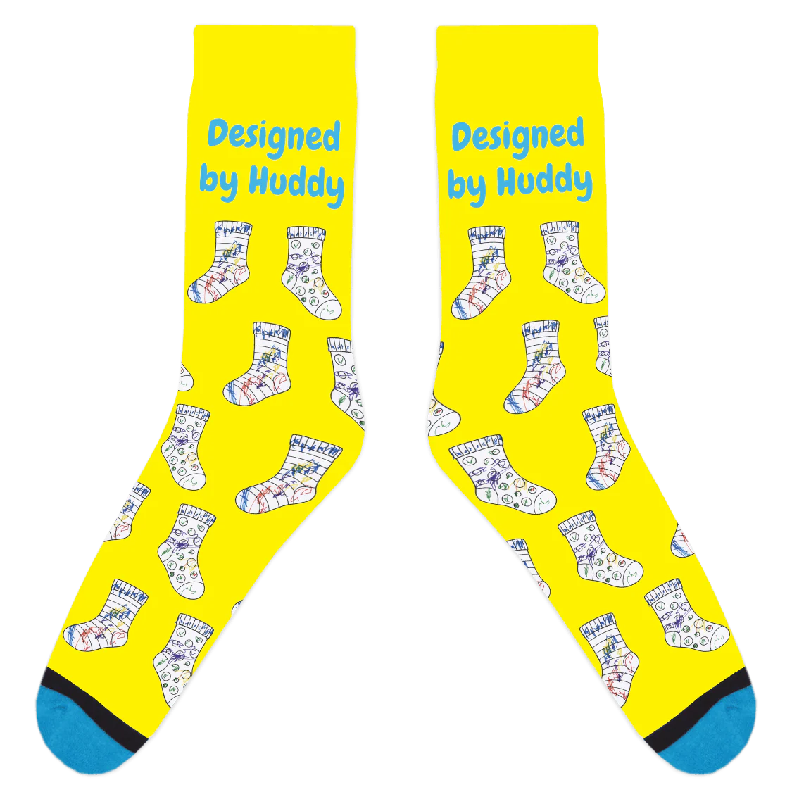 Mismatched Coloring Socks - Designed by Huddy - Image 5